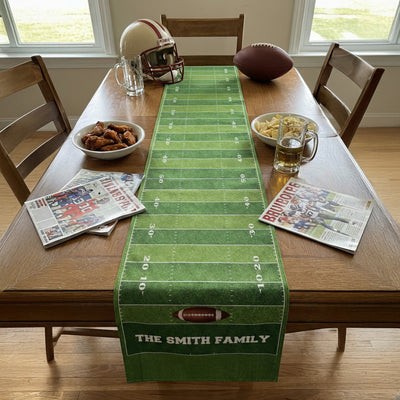 American Football, Custom Family Name - Personalized Table Runner