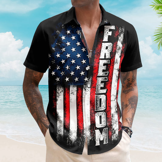 American_Freedom_Flag_Patriotic_Design_Personalized_Hawaiian_Shirt_1