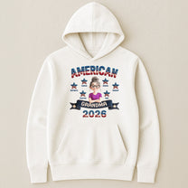 American_Grandma_Faux_Pattern_Personalized_Shirt_5
