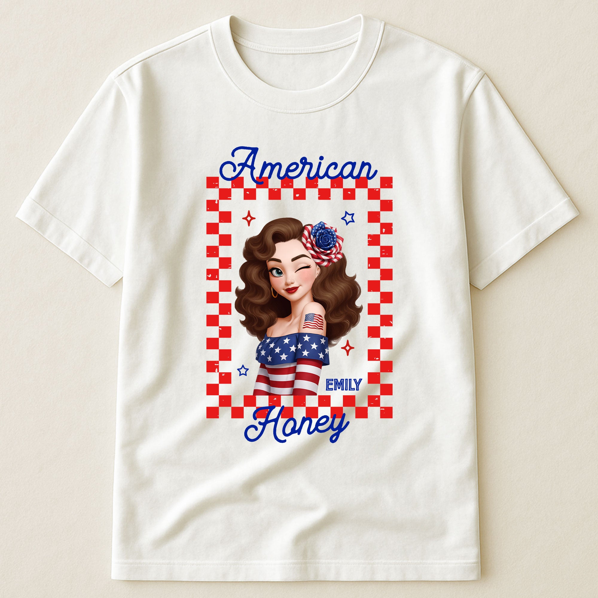 American-Honey-Red,-White-&-250-Patriotic-Personalized-Shirt-1