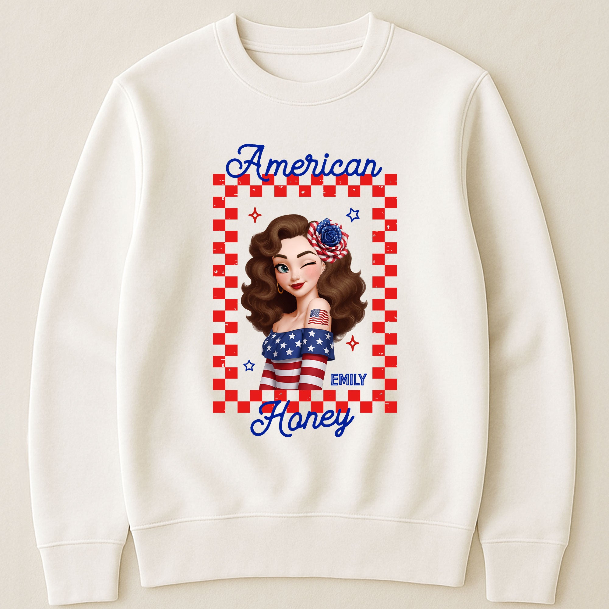American-Honey-Red,-White-&-250-Patriotic-Personalized-Shirt-3
