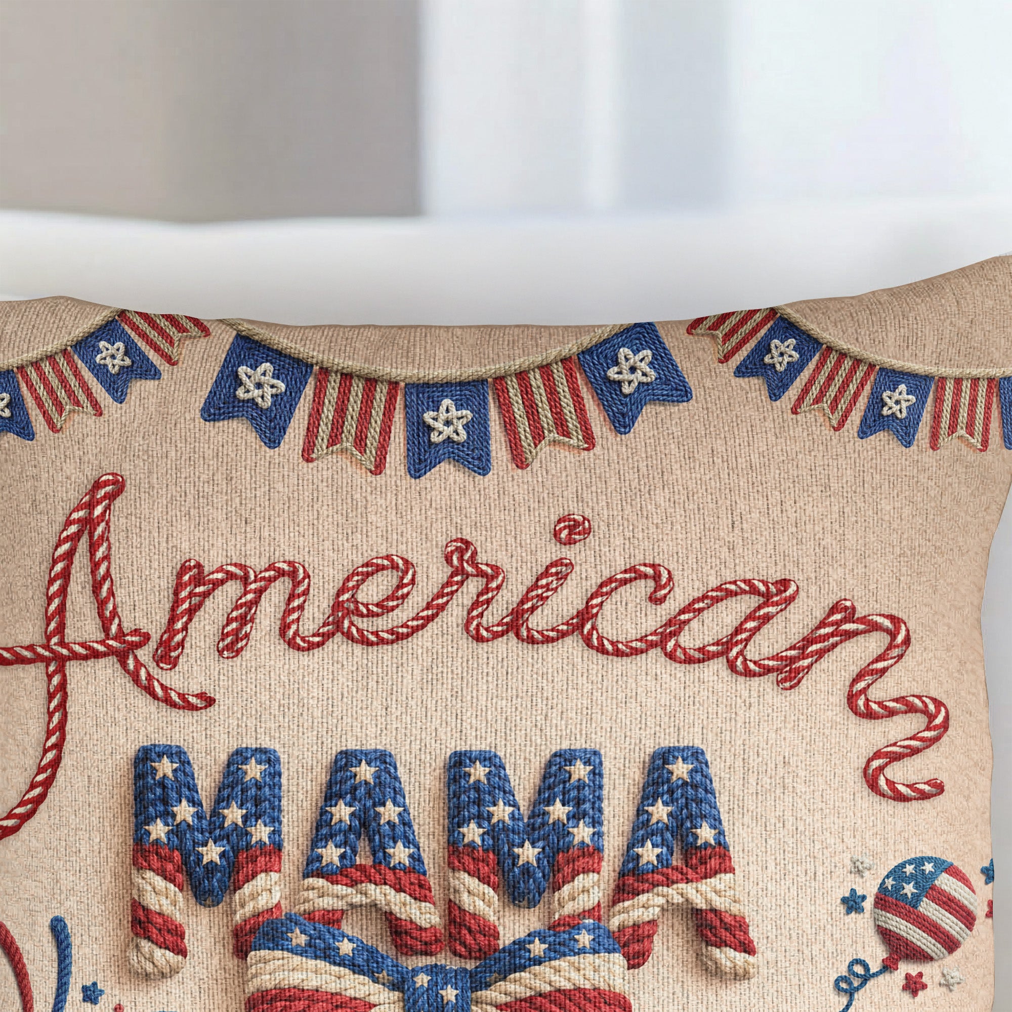 American-Mama-Grandma-250Th-Birthday-Usa-Faux-Pattern-Personalized-Pillow-Cover-2
