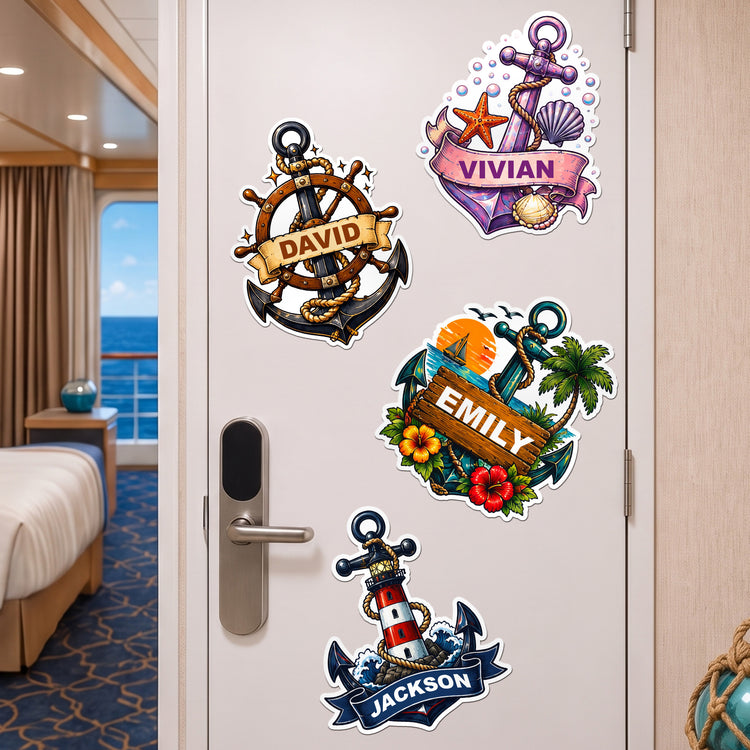 Anchor-Cruise-Door-Signs-Stateroom-Decor-Cruising-Family-Vacation,-Girls-Trip-Personalized-Magnet-1