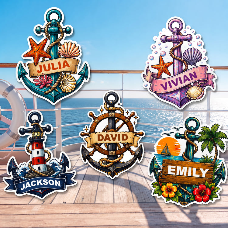 Anchor-Cruise-Door-Signs-Stateroom-Decor-Cruising-Family-Vacation,-Girls-Trip-Personalized-Magnet-2