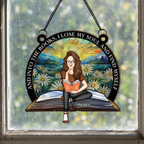 And Into The Books - Personalized Window Hanging Suncatcher Ornament