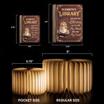 And Into The Library I Go To Lose My Mind And Find My Soul - Personalized Book Lamp