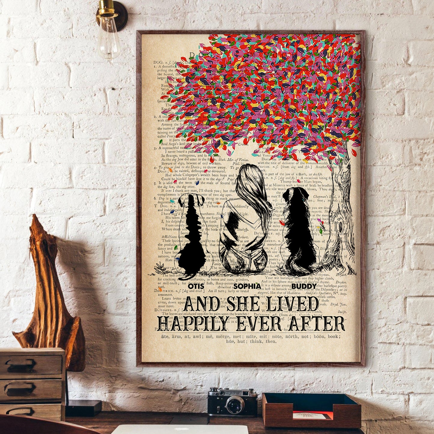 And She Lived Happily Ever After - Personalized Poster