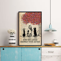 And She Lived Happily Ever After - Personalized Poster