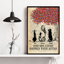 And She Lived Happily Ever After - Personalized Poster