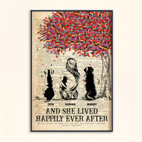 And She Lived Happily Ever After - Personalized Poster