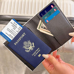 And So The Adventure Begin - Personalized Passport Cover And Luggage Tag Travel Set