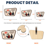 And So The Adventure Begins - Personalized Wooden Car Visor Clip