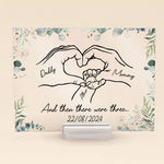 And Then There Were Three - Personalized Acrylic Plaque