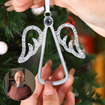 Angel-Shaped Keepsake - Personalized Photo Projection Ornament
