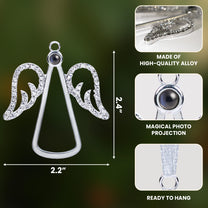 Angel-Shaped Keepsake - Personalized Photo Projection Ornament