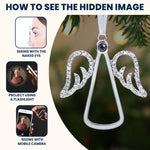 Angel-Shaped Keepsake - Personalized Photo Projection Ornament
