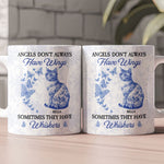 Angels Don't Always Have Wings Cat Toile De Jouy Style - Personalized Mug