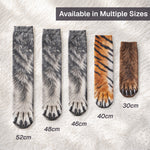Animal Feet Funny Gift For Husband Wife Coworker Friends - Personalized Socks