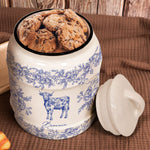 Animal Lovers Chinoiserie Toile De Jouy Version - Personalized Cookie Jar