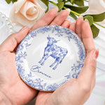 Animal Lovers Vintage Chinoiserie Toile De Jouy - Personalized Jewelry Dish