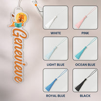 Animal Reading Book, Custom Name Book Lover, Reader For Kids - Custom Acrylic Bookmark