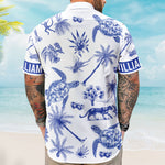 Animals Chinoiserie Toile De Jouy - Personalized Hawaiian Shirt