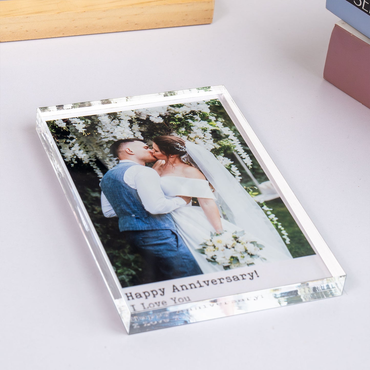 Anniversary Gift I Love You - Personalized Acrylic Photo Plaque