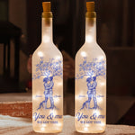 Anniversary Gift Toile De Jouy Style You & Me We Got This - Personalized Bottle Lamp