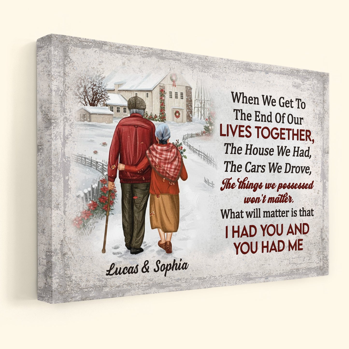 Anniversary Gift When We Get To The End Of Our Lives - Personalized Poster/Canvas