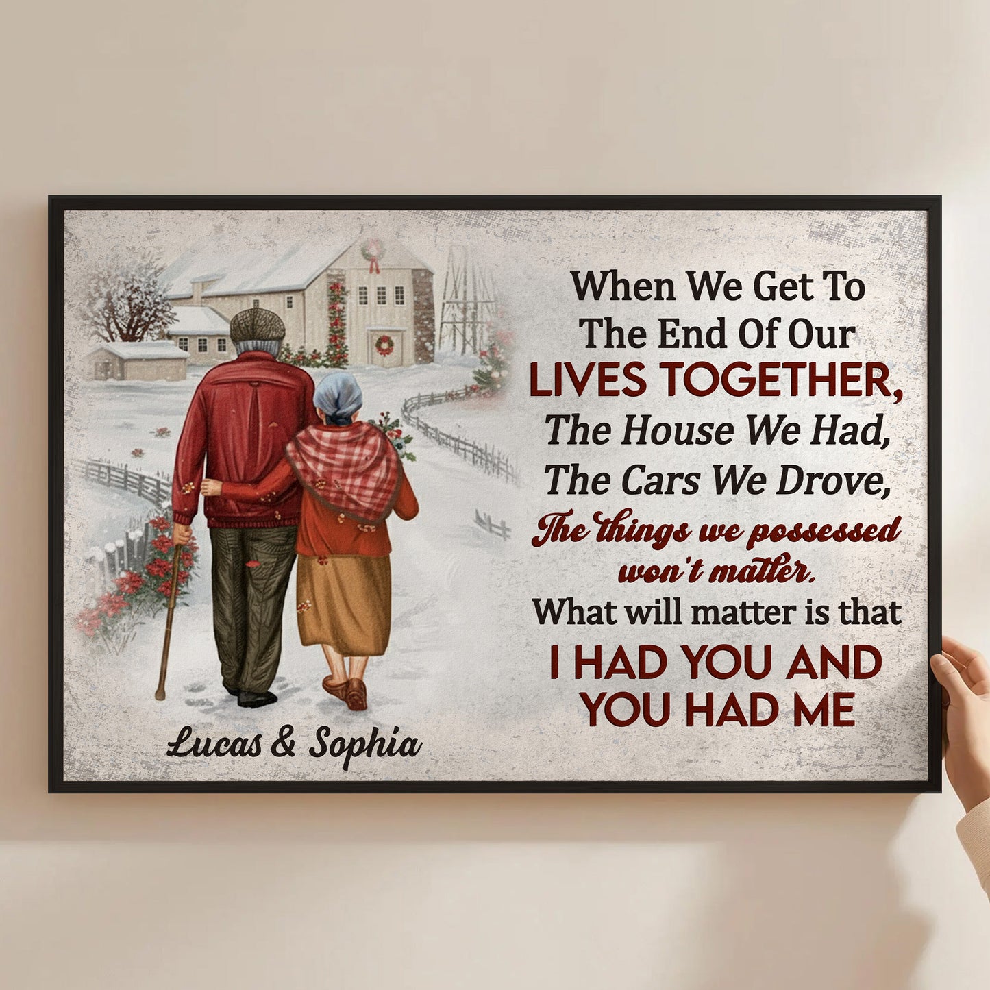 Anniversary Gift When We Get To The End Of Our Lives - Personalized Poster/Canvas