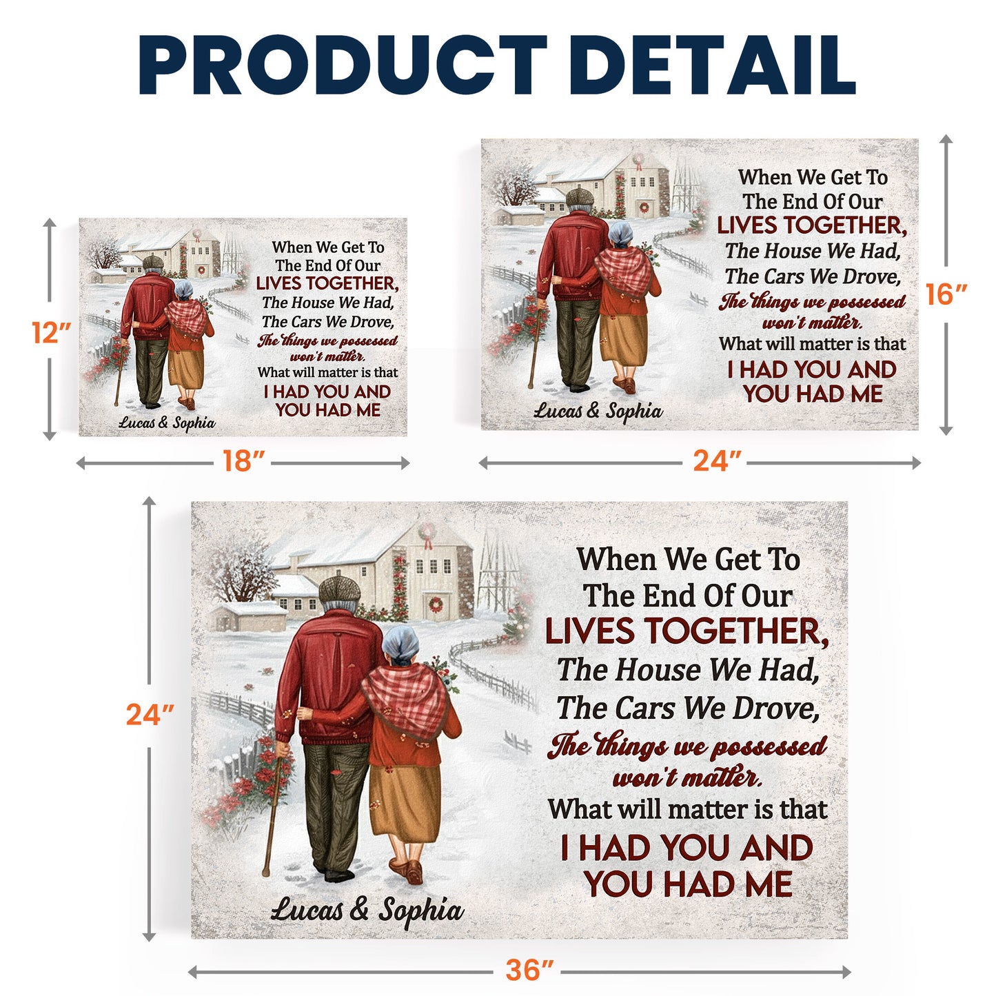 Anniversary Gift When We Get To The End Of Our Lives - Personalized Poster/Canvas