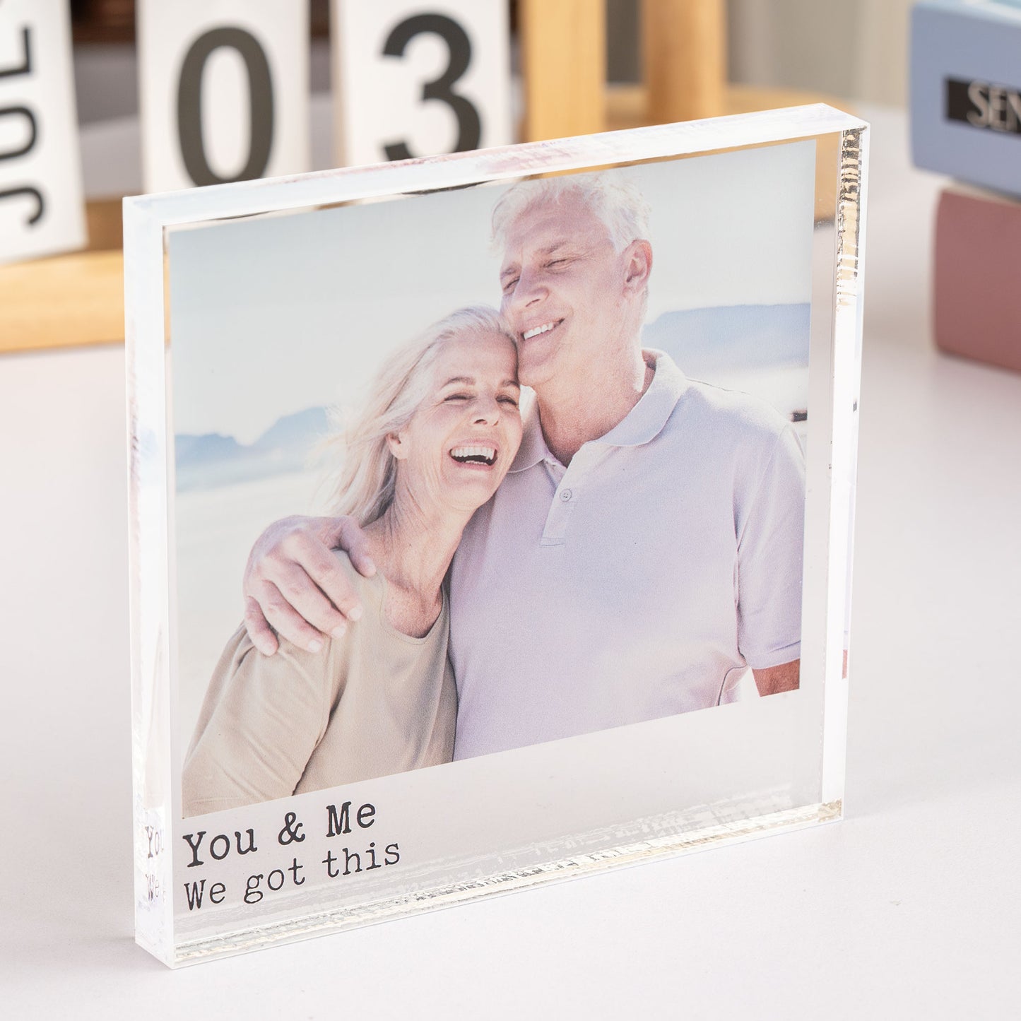 Anniversary Gift You & Me We Got This - Personalized Acrylic Photo Plaque