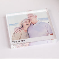 Anniversary Gift You & Me We Got This - Personalized Acrylic Photo Plaque