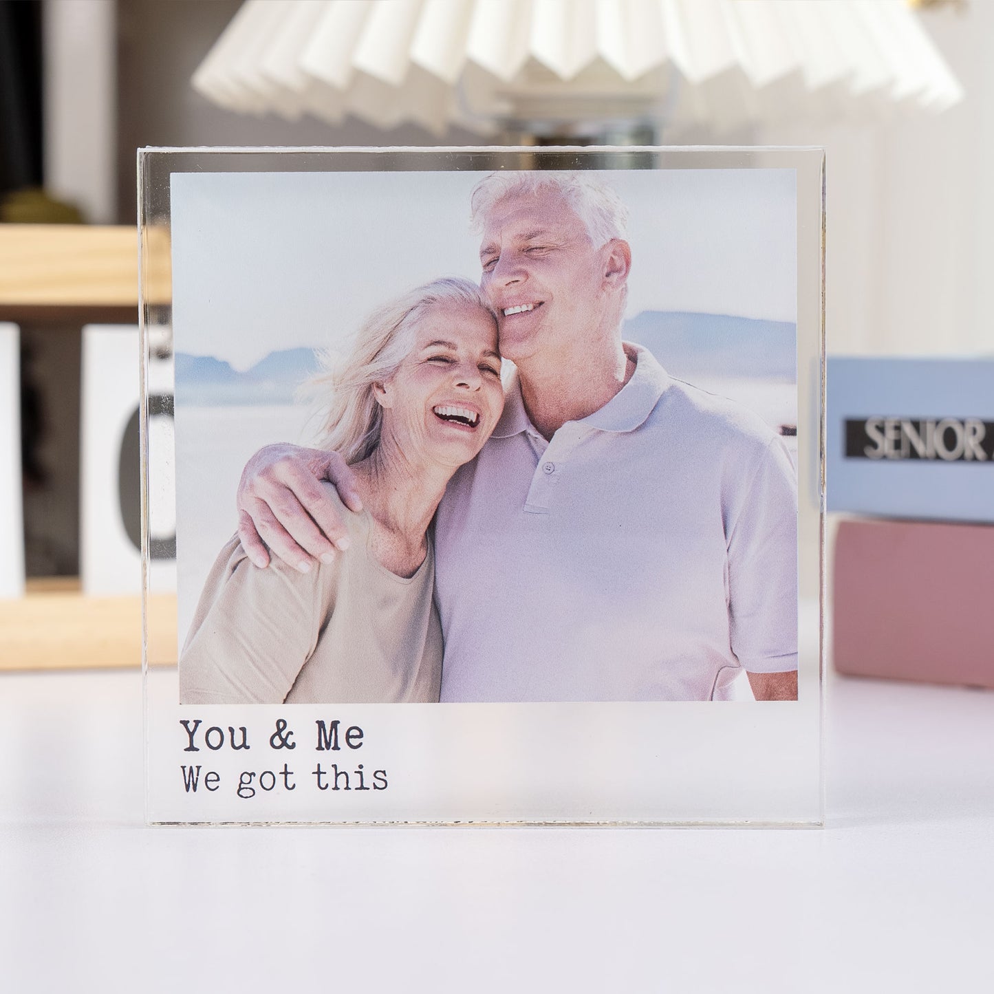 Anniversary Gift You & Me We Got This - Personalized Acrylic Photo Plaque