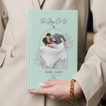Anniversary Gifts - Custom Photo Couples Portrait Faceless Art - The Story Of Us - Personalized Journal