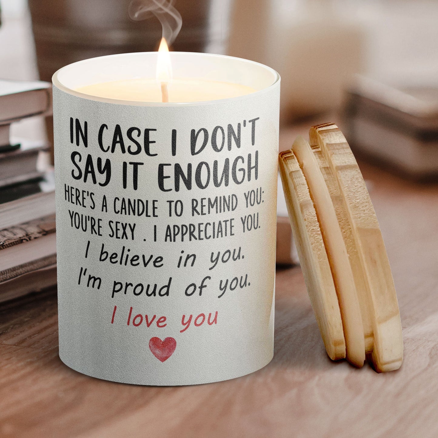 Anniversary Gifts I Love You - Personalized Candle