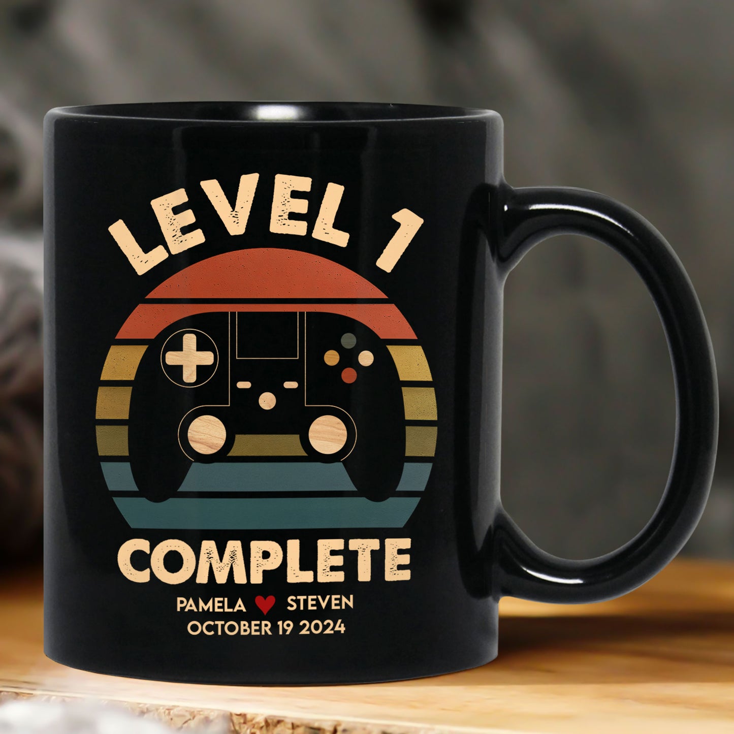 Anniversary Video Gamer, Level Complete - Personalized Mug