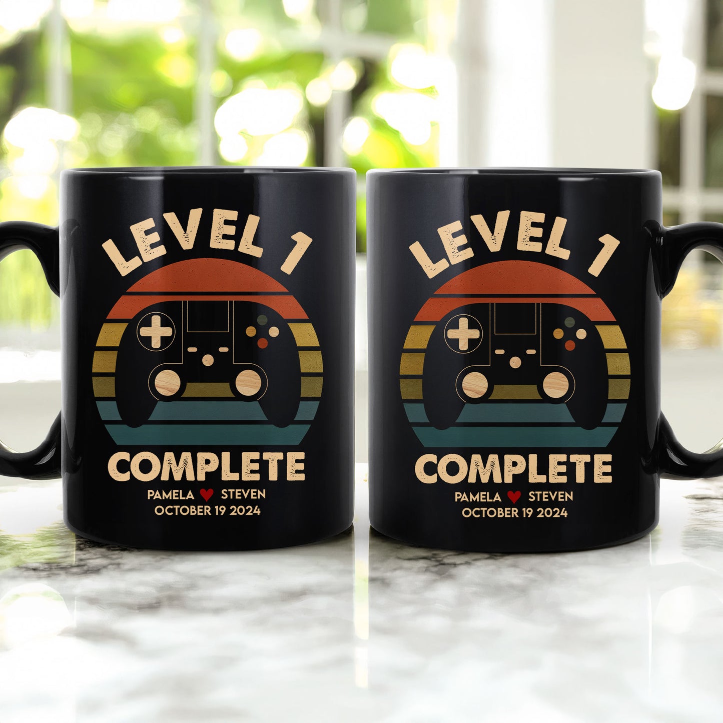 Anniversary Video Gamer, Level Complete - Personalized Mug