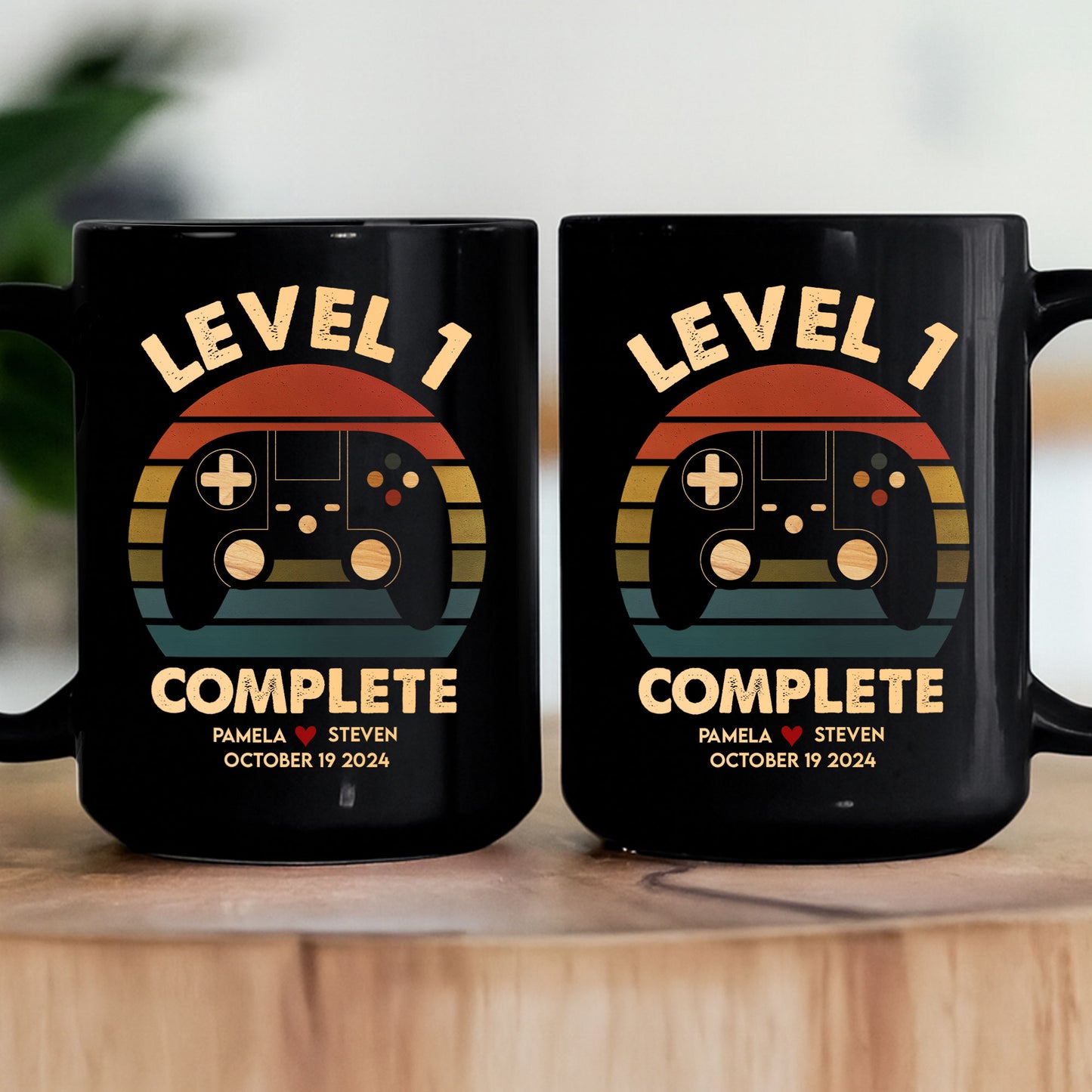 Anniversary Video Gamer, Level Complete - Personalized Mug