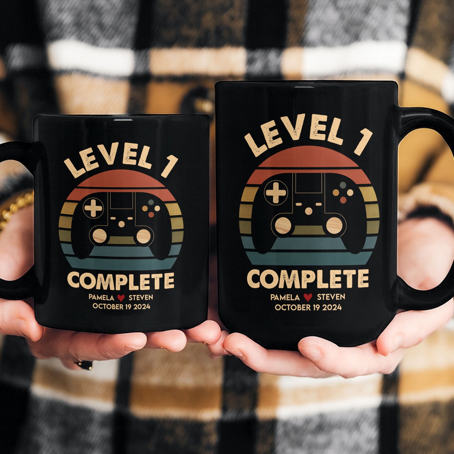 Anniversary Video Gamer, Level Complete - Personalized Mug