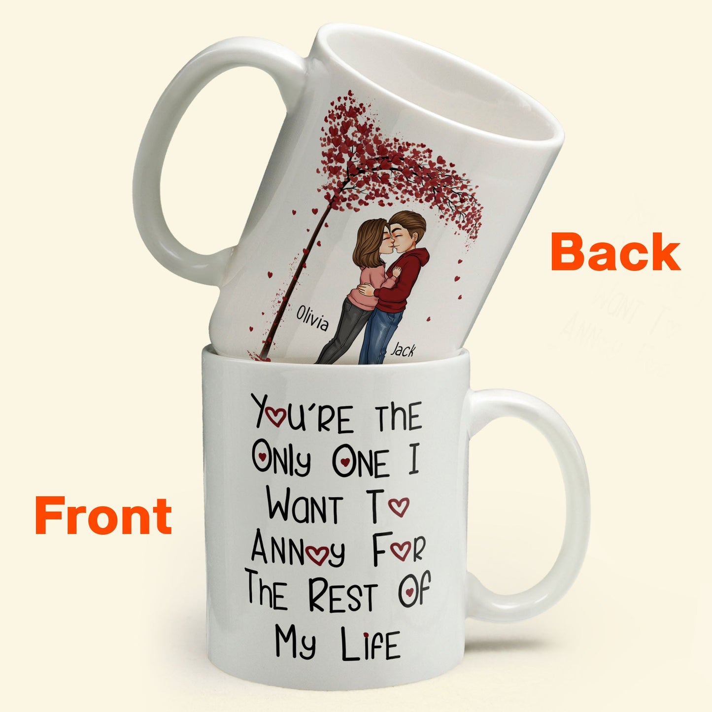 Annoy For The Rest Of My Life - Personalized Mug - Anniversary Gift For Couple, Husband, Wife, Boyfriend, Girlfriend