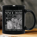 Annoying Each Other ... And Still Going Strong - Vintage Version - Personalized Photo Mug