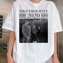 Annoying Each Other ... And Still Going Strong - Vintage Version - Personalized Photo Couple Matching Comfort Tee