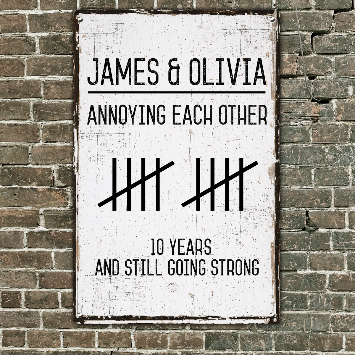 Annoying Each Other And Still Going Strong - Personalized Metal Sign ...