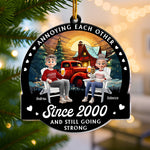 Annoying Each Other Couple Christmas Ornament Ver 2 - Personalized Acrylic Ornament