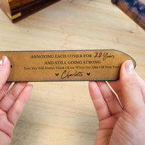 Annoying Each Other For Many Years - Personalized Engraved Leather Belt