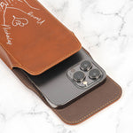 Annoying Each Other - Personalized Leather Phone Holster