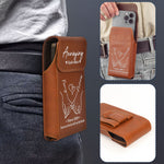 Annoying Each Other - Personalized Leather Phone Holster