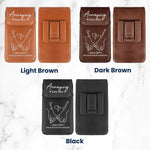 Annoying Each Other - Personalized Leather Phone Holster