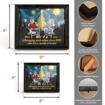 Annoying Each Other Since And Still Going Strong - Personalized LED Shadow Box